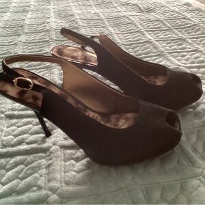 Elegant Black Slingback Heels